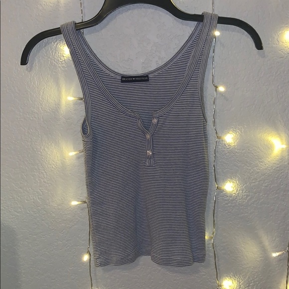 Brandy Melville Stripped Tank top - Picture 1 of 3